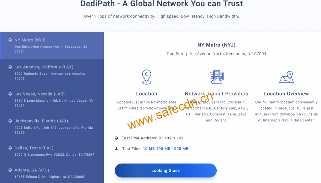 DediPath：DediPath机房怎么样？DediPath测试IP、DediPath测试文件和DediPath的LookingGlass