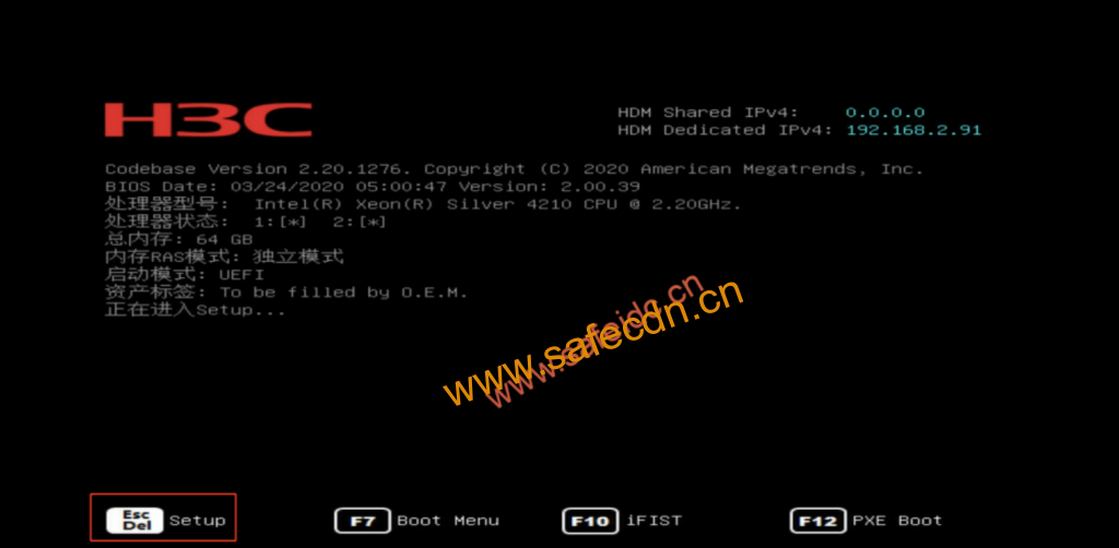 H3C UniServer R系列做RAID（P460-M4）UEFI模式
