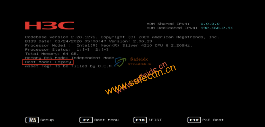 H3C UniServer R系列做RAID（P460-M4）Legacy模式
