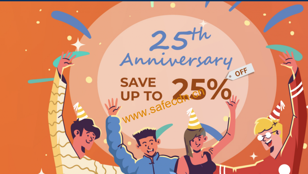 Krypt：25周年活动来袭 Krypt爆款美国服务器75折促销